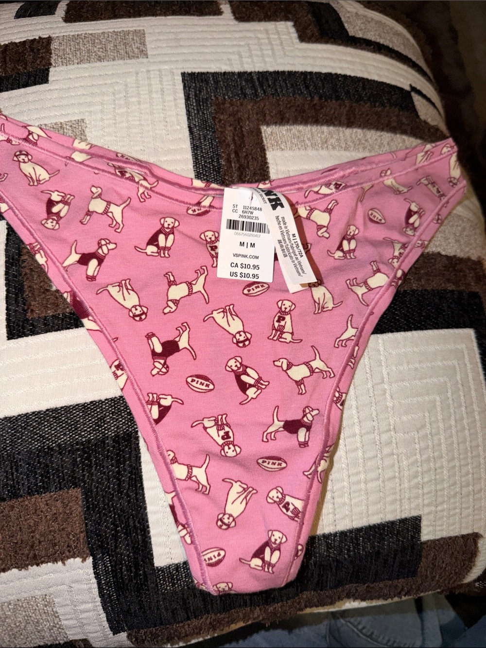 Pink Dog Print
PINK
COTTON THONG PANTY - Picture 1 of 4